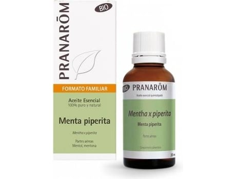 Aceite Essencial PRANAROM Essencial De Hortelã-Pimenta Orgânico (30 ml)