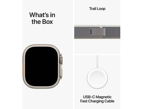 APPLE Watch Ultra 2 GPS+Cellular 49 mm con Loop Trail Verde/Gris (Talla S/M)