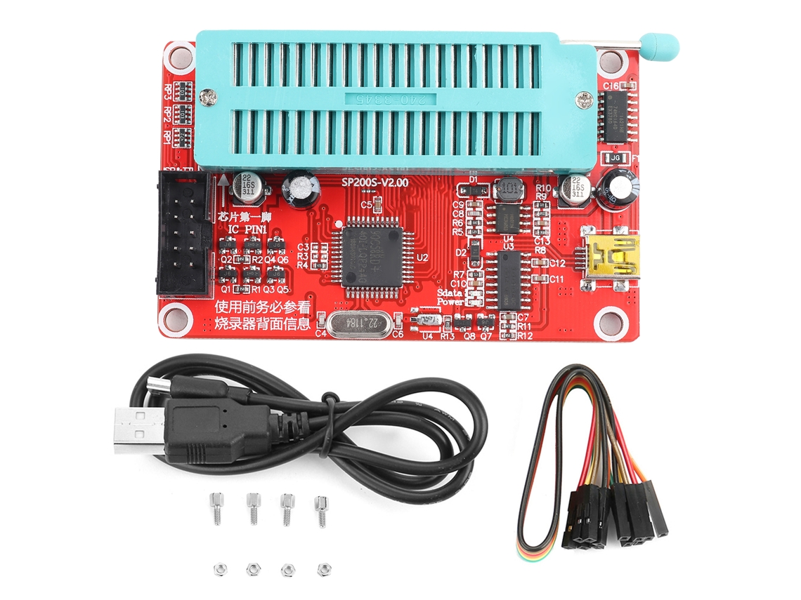 Programador De Chips Eeprom Serie Scm/24/93 Versión Mejorada Sp200se/sp200s Para Memoria Usb Pic