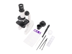 Microscopio científico 1200x para niños, kit de microscopio óptico, conjunto de microscopio científico