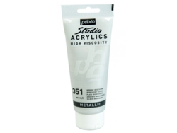 Tinta Acrílica PÉBÉO (Metalizada - Plata - 100ml)