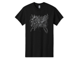 Camiseta unisex para adultos ROCKINSTONE con logo salpicado de Haiku Hands, talla M.