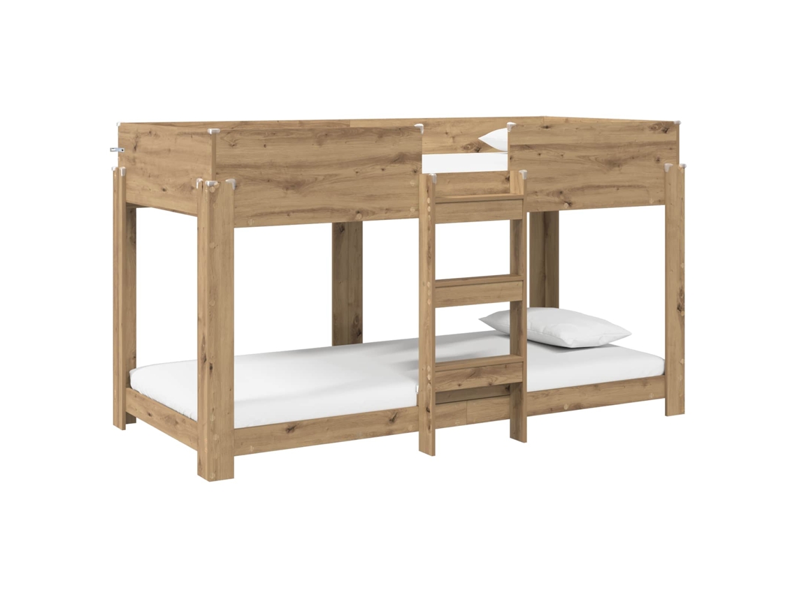 Maison Exclusive - Cama Litera Para Niños Roble Artesanal 100 X 200 Cm