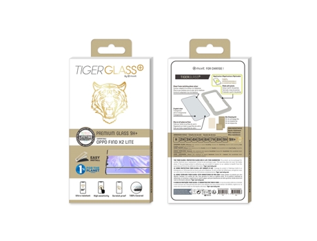 Cristal templado antibacteriano TIGER Oppo Find X2 Lite