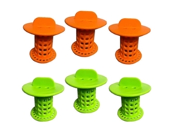 Filtro De Drenaje Para Baño, 6 Piezas De Silicona Orgánica, Captura Cabello, Para Baño, Cocina, Balcón (verde+naranja)
