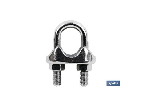 Sujetacables acero inoxidable m-12 caja 5 unid.