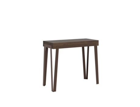 Consolas Rio Small Extensible hasta 196 cm ITAMOBY (90 x 40 x 77 cm - Paneles de Melamina - Nogal)