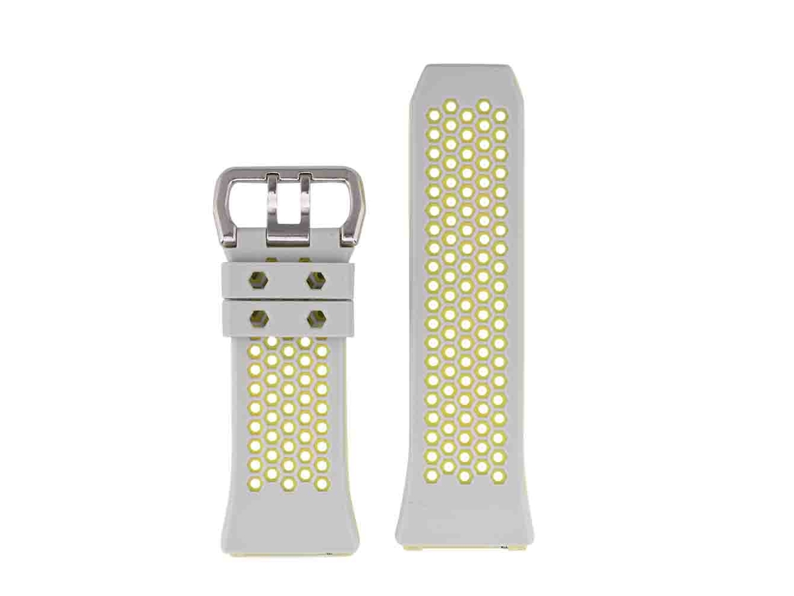 Pulseira De Silicone Para Fitbit Charge 2 Substituição Inteligente Pulseira Leve Cinza Claro E Verde