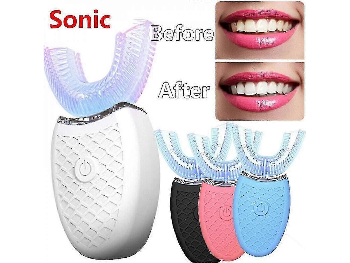 Escova De Dentes Elétrica Sônica Para Adultos Em Formato De U Com Rotação De 360 ​​graus Para Clareamento Dental (rtm)