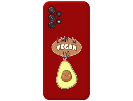Carcasa Samsung Galaxy A72 TUMUNDOSMARTPHONE Silicona Líquida Dibujos Rojo