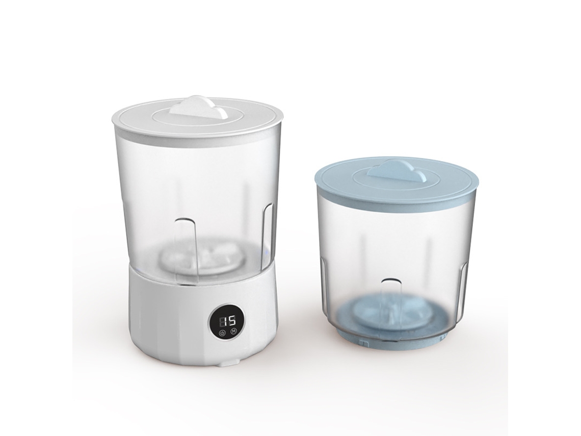 Minilavadora, Capacidad De 1,5 Litros, 3000 Mah, Ideal Para Ropa De Bebé, Digitallab Blanco