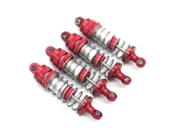 Gris 4pcs Amortiguadores De Metal Mejorados Rellenos De Aceite Para Coches Rc Mnrc Mn128 Mn86s G500 1/12 Modelos De Vehículos Accesorios De Repuesto