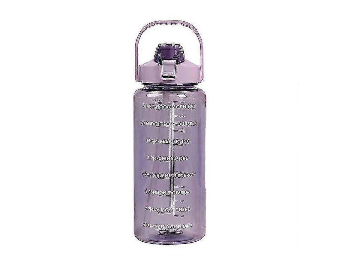 Botella De Agua Deportiva De 2l Con Pajita Para Hombres Y Mujeres, Ideal Para Ejercicios Al Aire Libre, Para Agua Fría. Rosewell