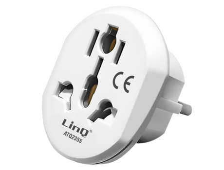 Adaptador de carga toma Tipo G Universal LinQ Blanco LINQ