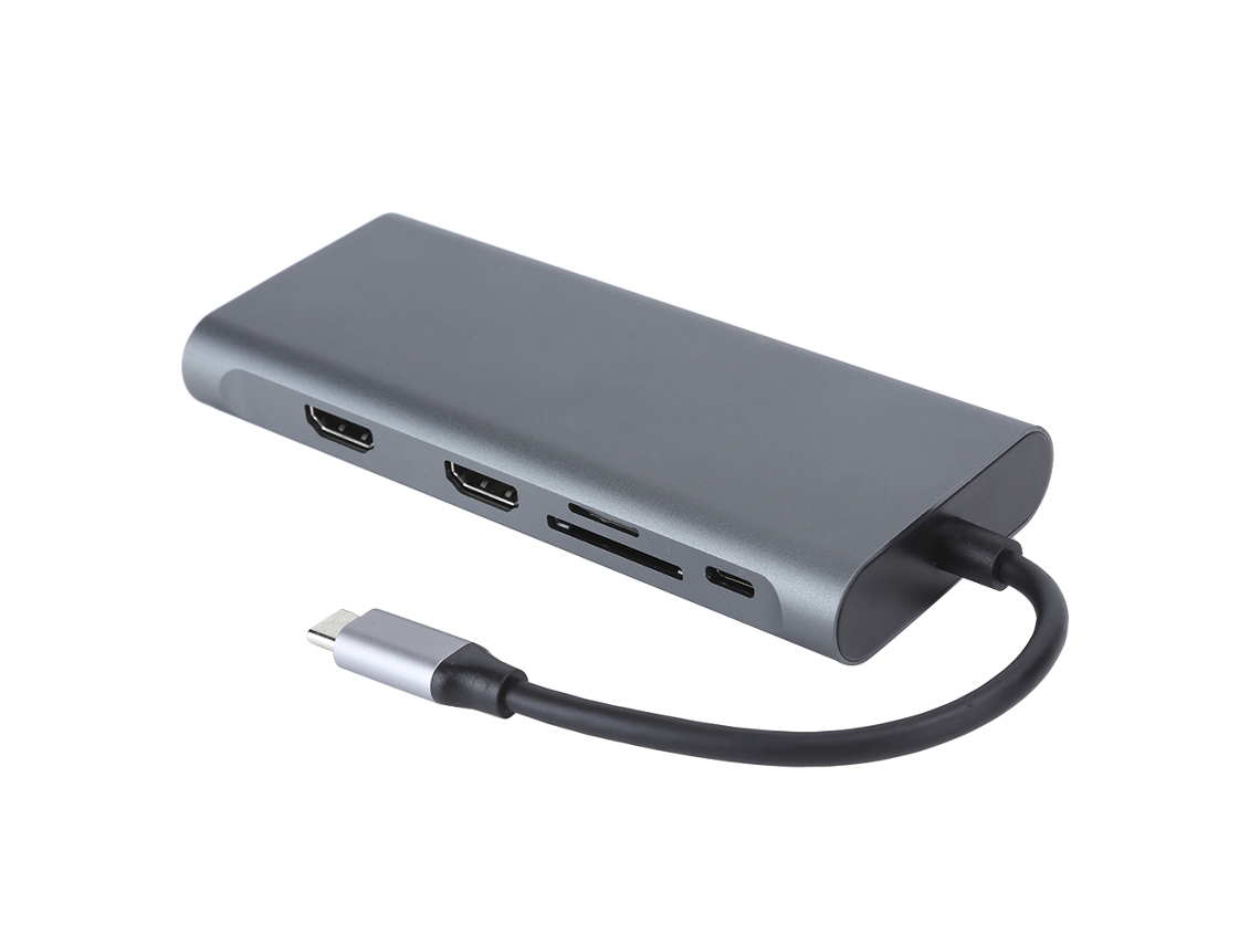 Adaptador USB 3.0 Hub con HDMI, VGA y PD para portátil