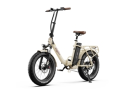 Bicicleta Eléctrica Plegable Onesport Ot16 Max, Blanca, 500 W, 48 V, 18 Ah, 20'', Hasta 25 Km/h, Autonomía De 120 Km, Shimano De 7 Velocidades, Frenos