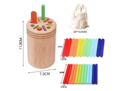 Juguetes De Madera Para Combinar, Juguetes De Equilibrio Para Combinar Y Clasificar Colores, Para Desarrollar La Motricidad Fina.