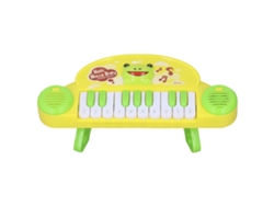Ats-piano Para Bebés 10 Teclas Mini Teclado De Música Educativo Material Abs Para Niños Color Verde