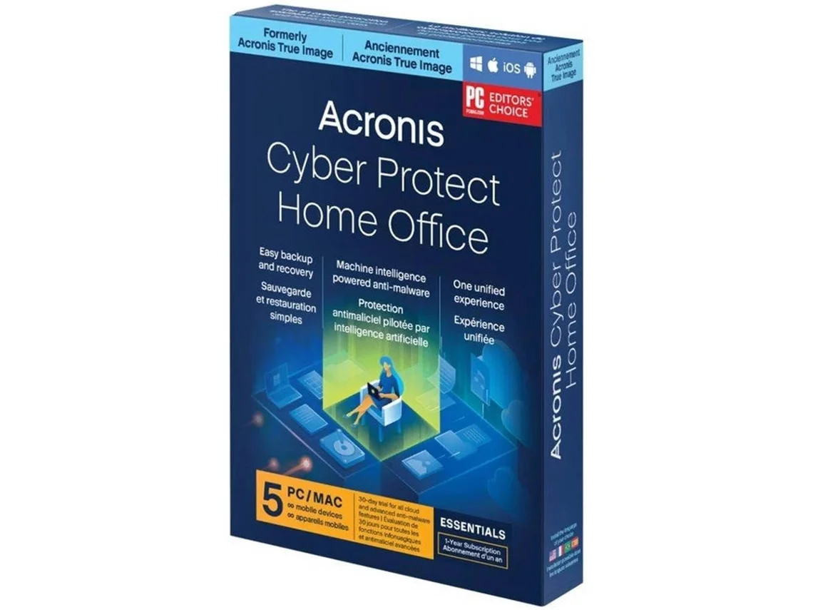 Software ACRONIS Essentials (5 Dispositivos - 1 aÃ±o - Smartphone, PC, Mac y Tablet - Formato Digital)