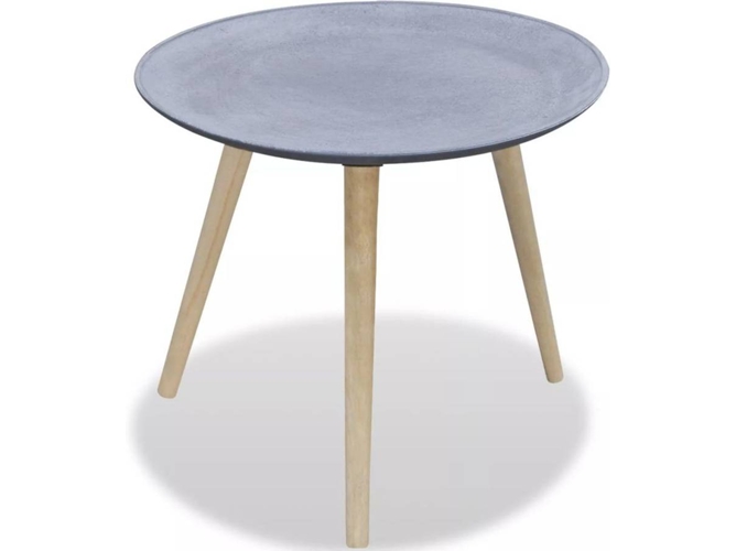 Mesa de Apoyo ART PLANET Redonda Gris (55x46,5cm)