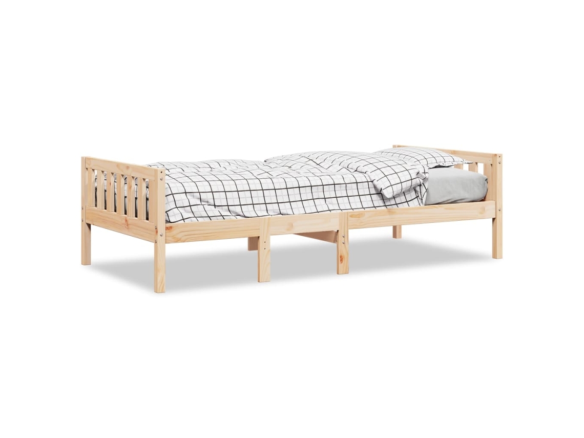 Cama Infantil Sin Colchón 75x190 cm Madera Maciza De Pino Dkd Home Decor