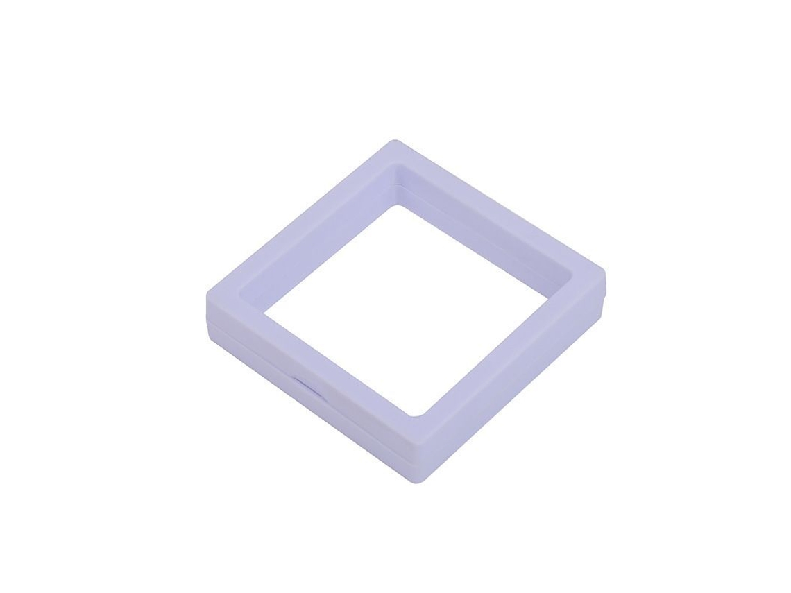 Caja portátil para guardar joyas con película protectora, 11x11cm, sin marca.