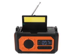 Rádio Meteorológica De Emergência 12000mah Solar Manivela Lanterna Bússola Carregador Am Fm Noaa