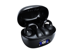 Auriculares de conducción ósea con Bluetooth 5.3 de clip, estuche de carga, sonido Hi-Fi, reducción de ruido, resistentes al agua IPX4