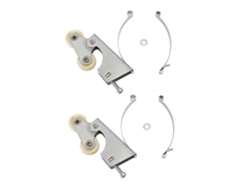 2 Ruedas De Acero Inoxidable Con Núcleo De Cobre Para Puertas Correderas De Armarios De Baño