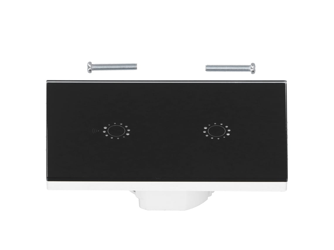 2026-interruptor Inteligente Wifi De Pared Led 2 Canales Con Toque, Control Por Voz Alexa Y App, 95‑250v