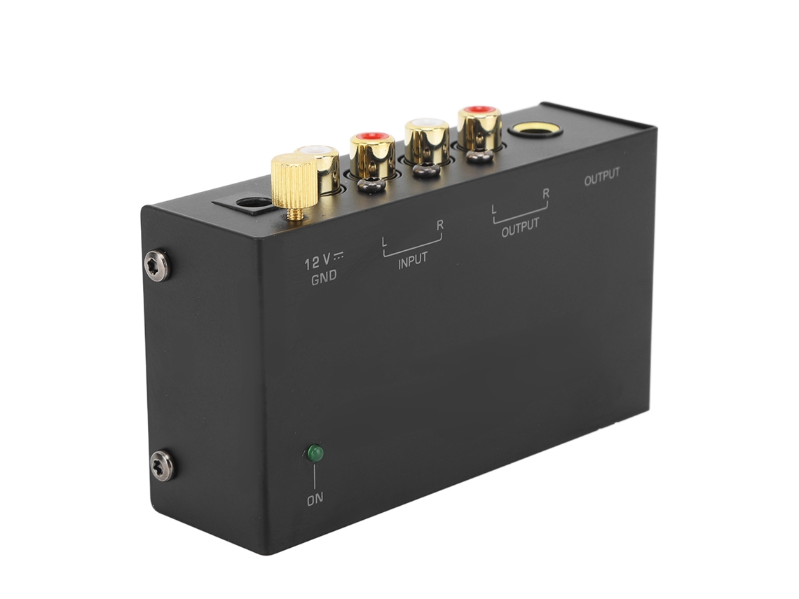 Preamplificador De Fono Ac Metal 100-240v Para Tocadiscos De Vinilo Con Enchufe Europeo, Alta Fidelidad, Portátil.