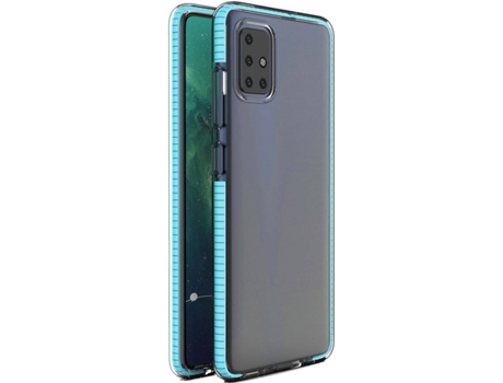 Carcasa Xiaomi Redmi Note 9 LMOBILE Transparente - Azul