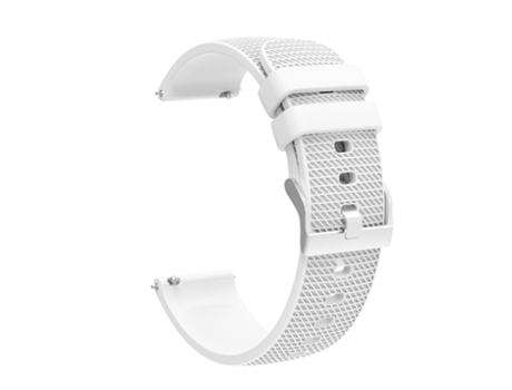 Pulsera de Reloj INF com padrão de verificação de Silicona para Garmin Vivoactive 4 18mm Blanco