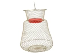 2026rebe-cesta De Pesca Plegable Redonda De Acero Inoxidable Portátil Para Peces Camarones Con Taza Flotante Diámetro 33cm(s)