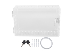 Cubierta Universal Para Termostato Con Cerradura Y Llave De Plástico Transparente Para Mayor Protección Y Seguridad.