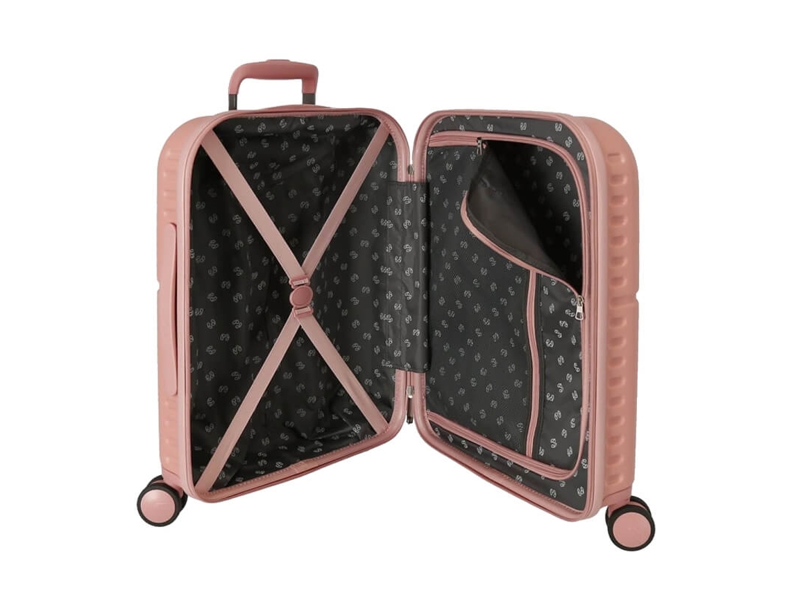 Maleta de Cabina ABS Rígida Highlight PEPE JEANS Rosa (40x55x20cm - 37L)