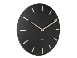 Reloj de pared de acero con barras doradas Karlsson Charm
