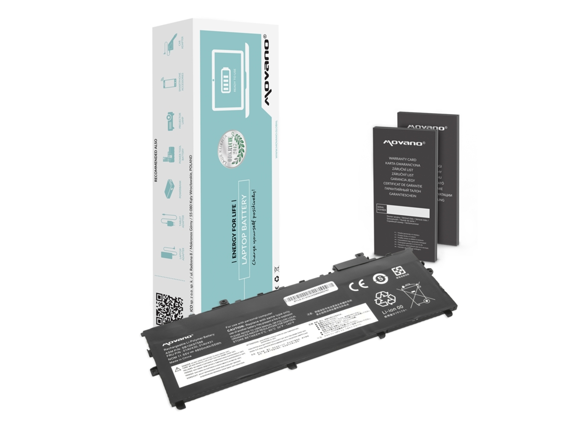 Movano Batería para Lenovo Thinkpad X1 Carbon 2018 G6 Gen5 Gen6