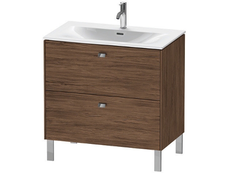 Mueble de lavabo DURAVIT Brioso vertical 82,0 x 47,9 cm 2 cajones cajón superior incl. recorte de sifón y delantal para lavabo Viu 234483