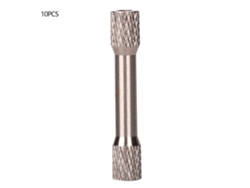 10 Espaciadores De Columna Para Drones De Aluminio Anodizado Con Rosca Interna M3x35mm - Gris Titanio