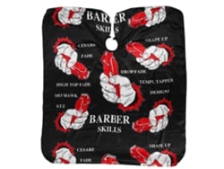 Capa impermeable para peluquero/a de salón de belleza (160 x 140 cm), negra, antiestática, suave y cómoda (2026).