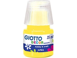 Pintura para Carteles Líquido GIOTTO Decor Acrílico Amarillo (25ml)
