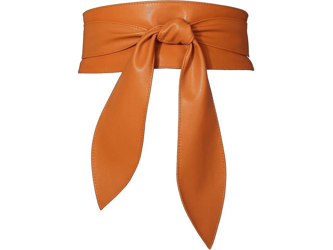 2026-cinturón Ancho De Piel Suave Para Mujer Con Lazada Bow Tie Estilo Elegante Ajustable Para Vestidos