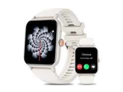 Reloj inteligente Yunzii QS13 para mujer con función Spo2, rastreador de actividad física para Android e iOS, color blanco.