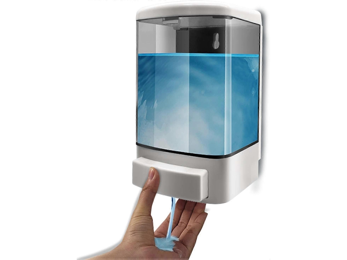 Dispensador de jabón manual de plástico Rosewell de 1000 ml, para champú y acondicionador, de pared, para baño o cocina.