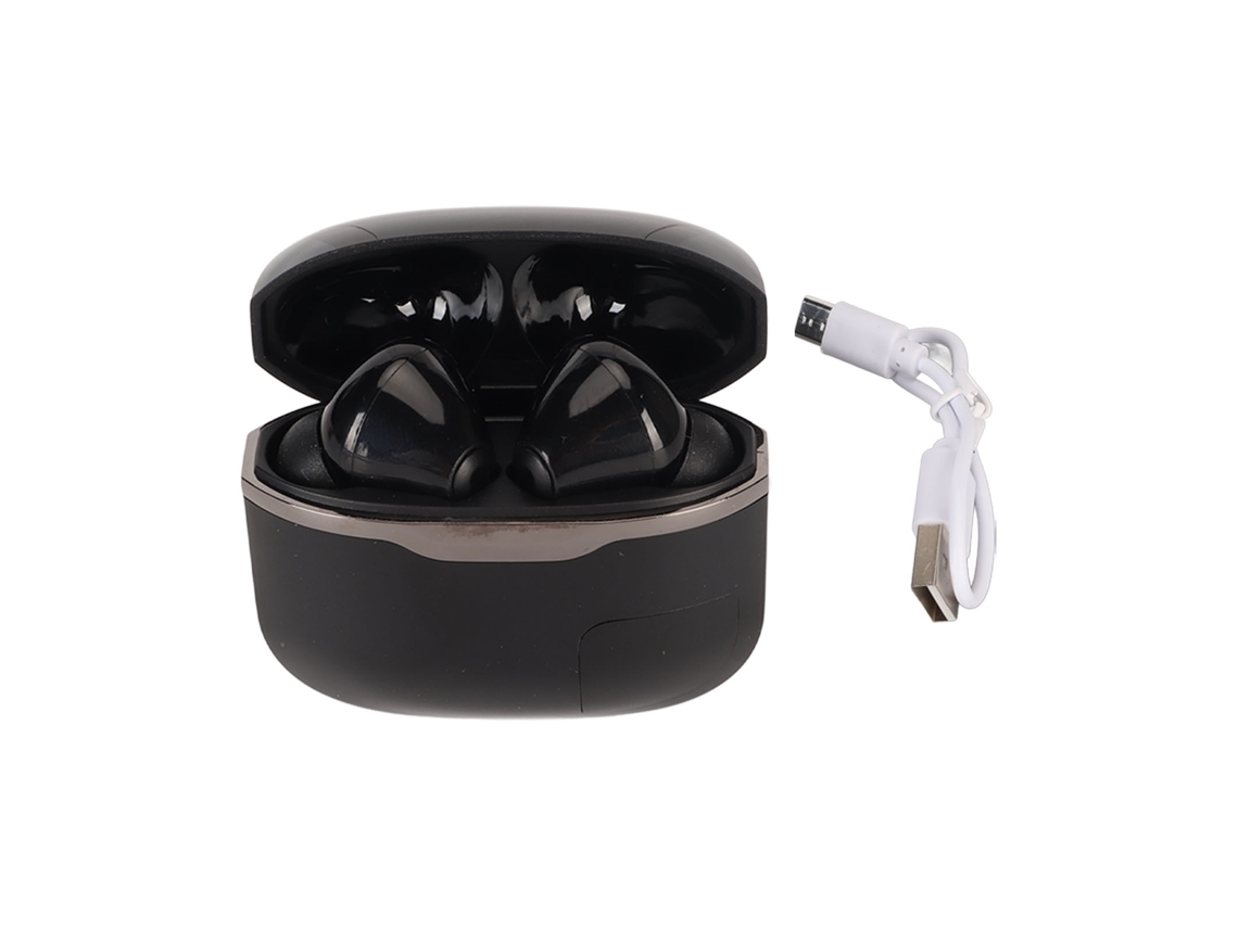 Auriculares Inalámbricos Bluetooth 5.0 Con Pantalla Led 24/7, Sistema De Sonido Deportivo Hifi Y Pantalla Digital - Negro
