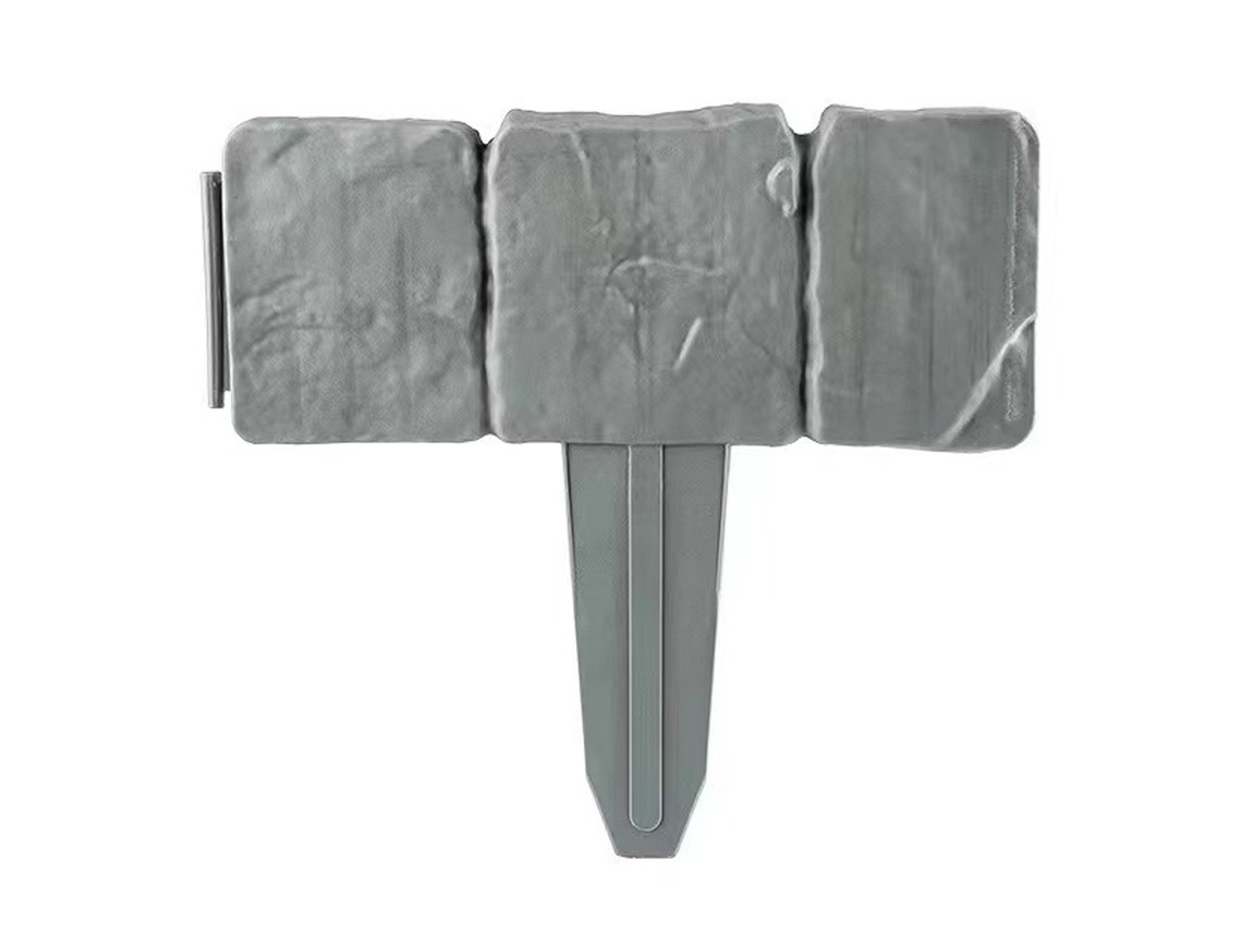 XYVONA Painéis De Borda Decorativos Para Jardim Efeito Pedra Plástica Para Canteiros Gramados Flores Plantas 10 Peças