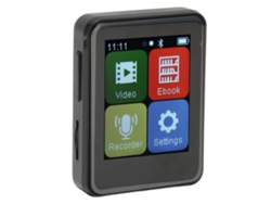 Reproductor MP3 Bluetooth Yizhood D2 de 1,8 pulgadas con tarjeta TF de 128 GB (negro)