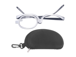 Gafas De Maquillaje Para Mujer Con Lupa +2.50, Lentes Intercambiables Y Rotación De 180° En Material Hipoalergénico.
