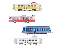 Modelo De Autobús De Tren De Alta Velocidad Juguete De Retorno De Tiron Colección Para Niños Grupo B